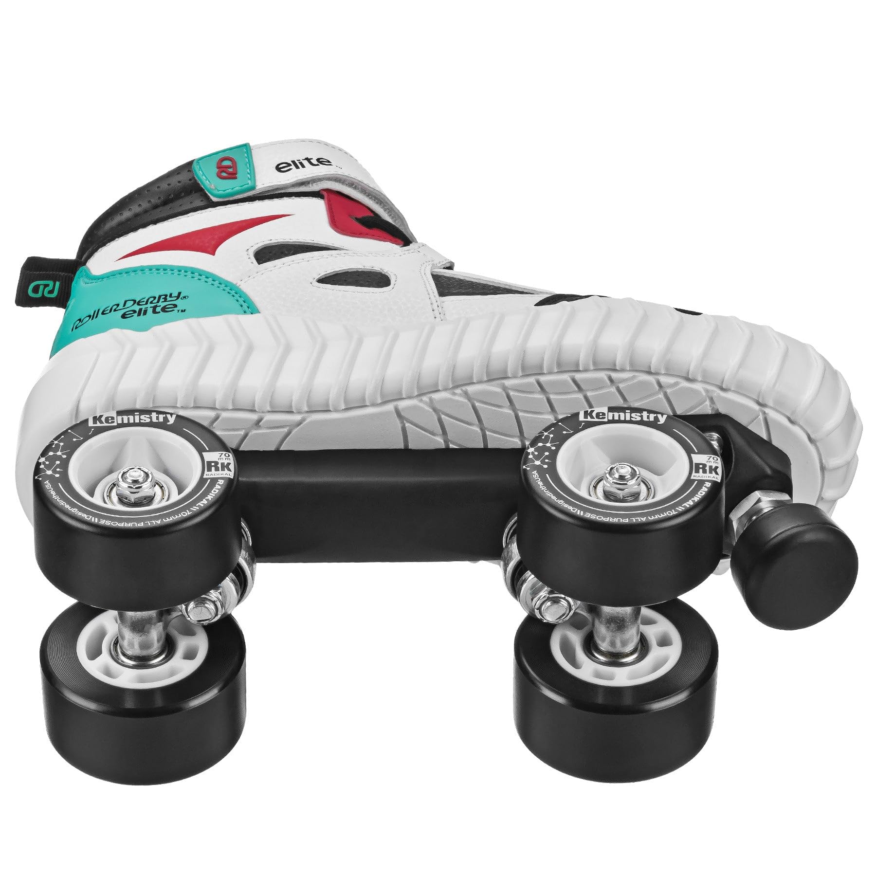 Roller Derby Elite Glidr Sneaker Skate, Rot/Schwarz, Größe 39/40