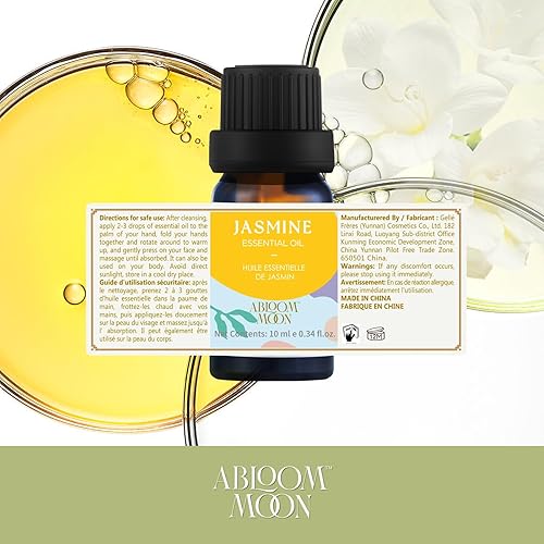 Miniatura 7 de Mezcla de aceites esenciales de jazmín, 0.34 onzas líquidas, seguro para la piel, mezcla de aceites esenciales multiusos para cuidado corporal,
