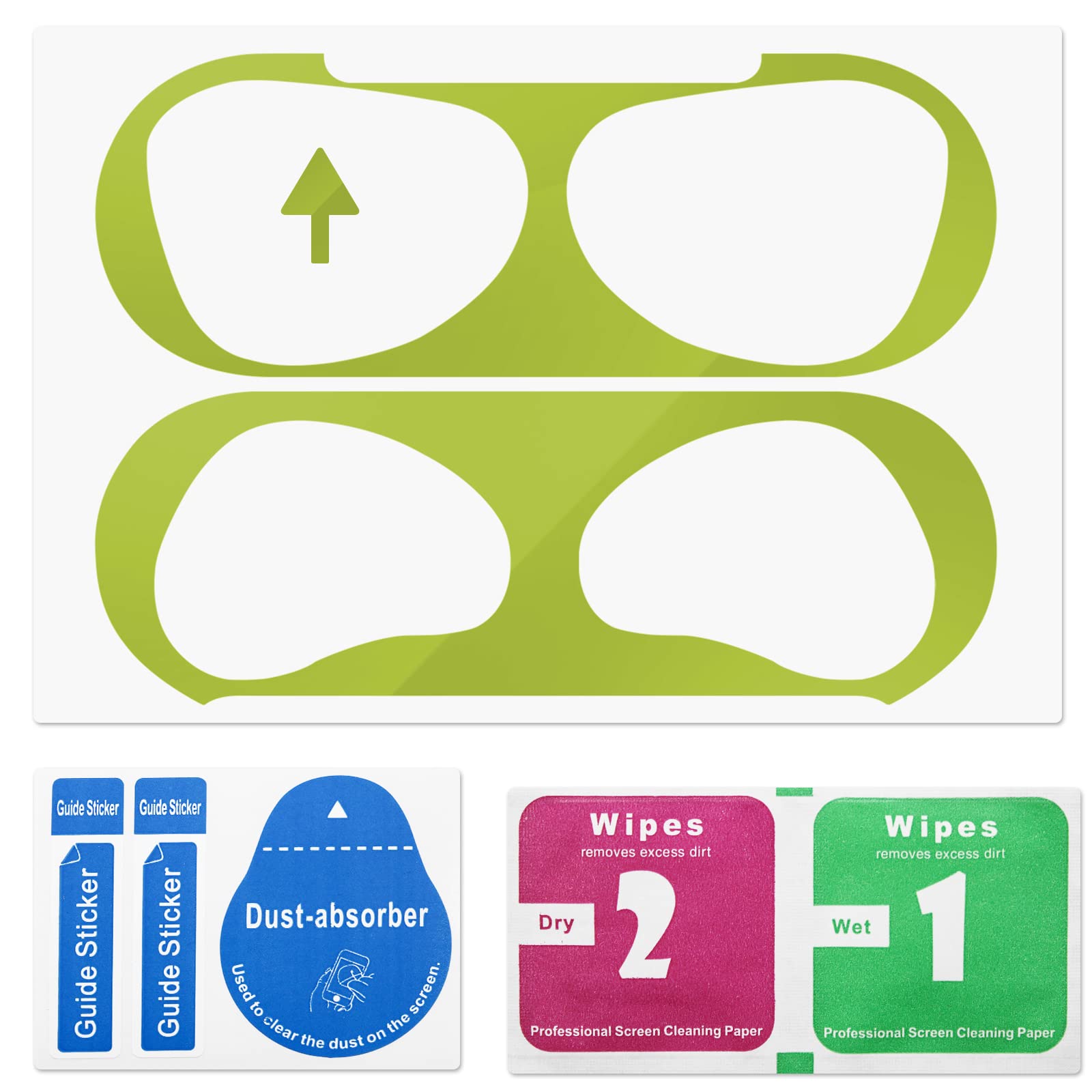 Dust Guard For Apple AirPods 3 Case Box, Metal Sticker Protection Film Dust-Proof For AirPods 3rd Generation (2021 Released), Ultra Slim, Luxurious Looking, Protect from Iron/Metal Shavings