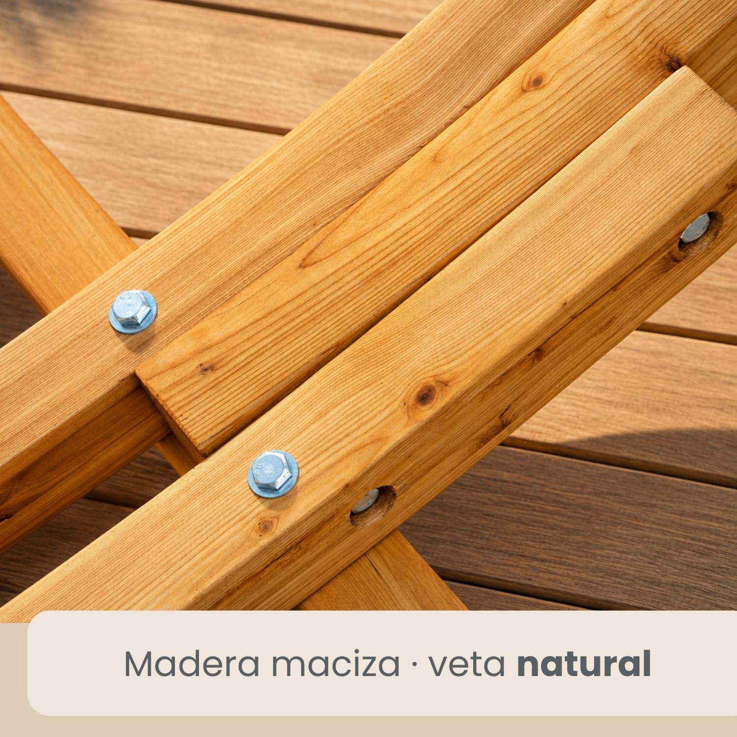 AMANKA Soporte para Hamacas de Madera Exterior 325 cm - Marco Colgante para Jardín y Terraza