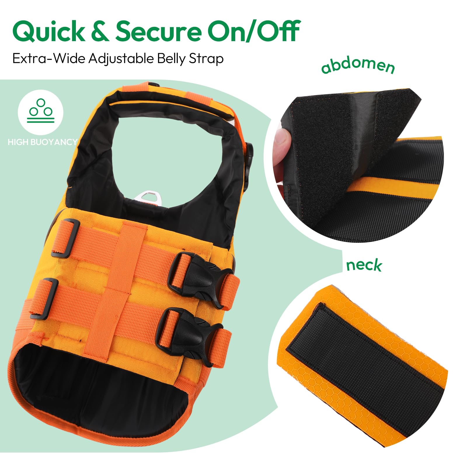 KONVINIT Hundeschwimmweste mit Kinnstütze & Sicherheitsgriff – Dog Life Jacket Stabiler Halt & Hoher Auftrieb, Verstärkte Nähte, Reflektierende Elemente,Dog Swimming Vest