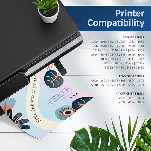 Miniatura 6 de Cartucho de tinta de repuesto 61XL para HP 61 XL (negro y tricolor) de alto rendimiento compatible Envy 4500 y 500 Series, Deskjet 1000 1056 1510