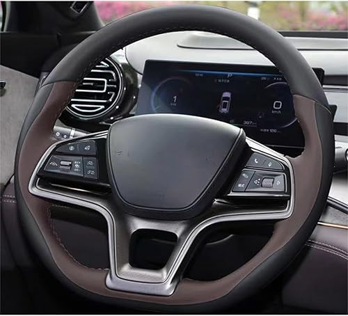 Miniatura 7 de Steering Wheel Covers for BYD Song Plus Dmi Song Pro EV New Energy Qin Plus, Custom DIY Car Steering Wheel Cover