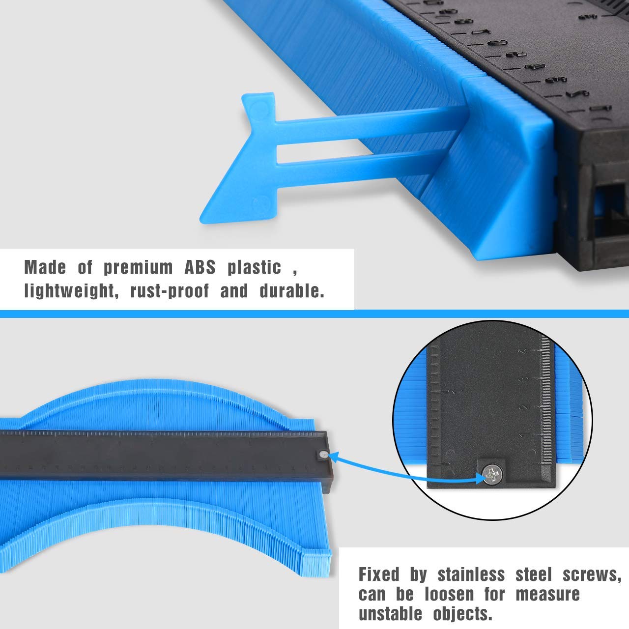 Calibro Per Contorni E Forme Irregolari - Duplicatore Di Profili Con Matite Per Falegnameria - Foto 9