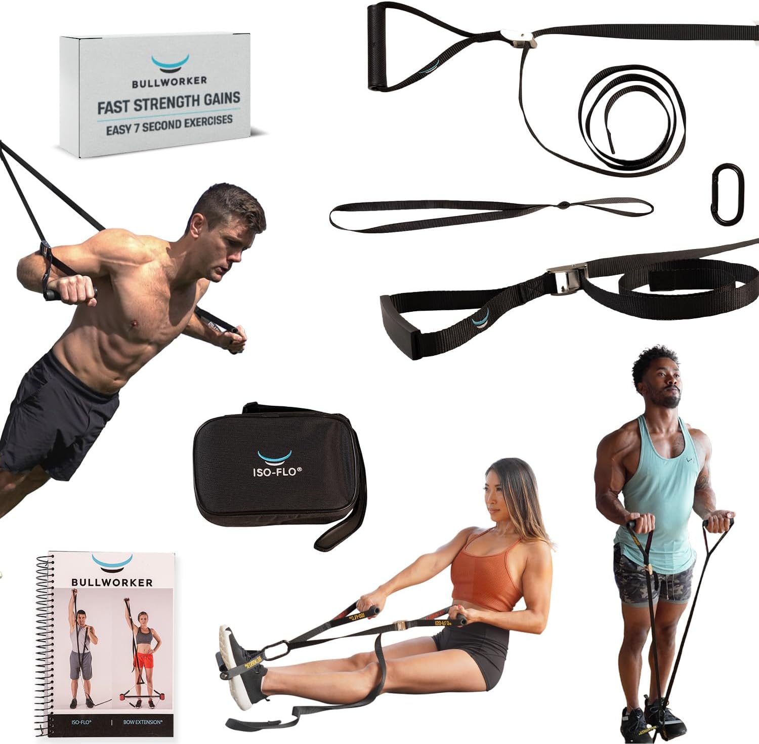 Bullworker ISO-FLO Total Body Fitness Resistance Bands with Isometrics and ISO-Motion for Movement Performance