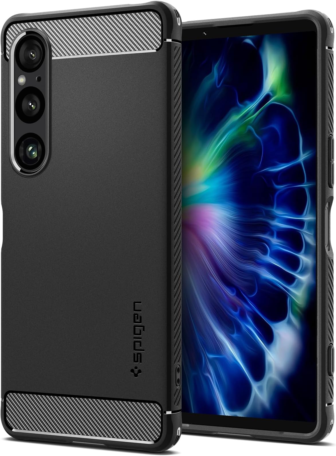 Rugged Armor Case Compatible with Sony Xperia 1 VI - Matte Black