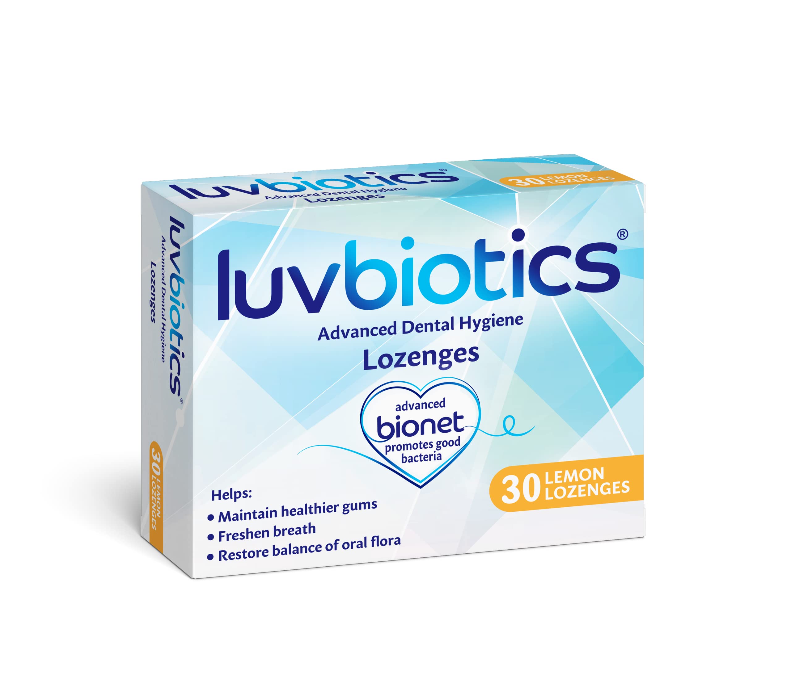 Luvbiotics® Lozenges with Probiotics, Xylitol & Aloe Vera Promotes Good Bacteria for Fresh
