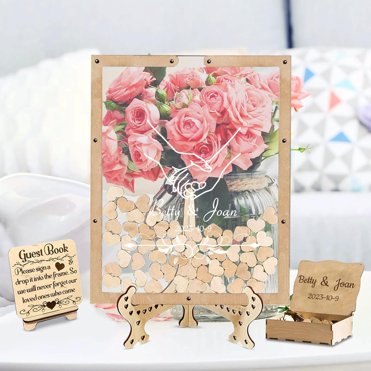 Guest Book Matrimonio Personalizzato | Con Nome E Data | Libro Dediche