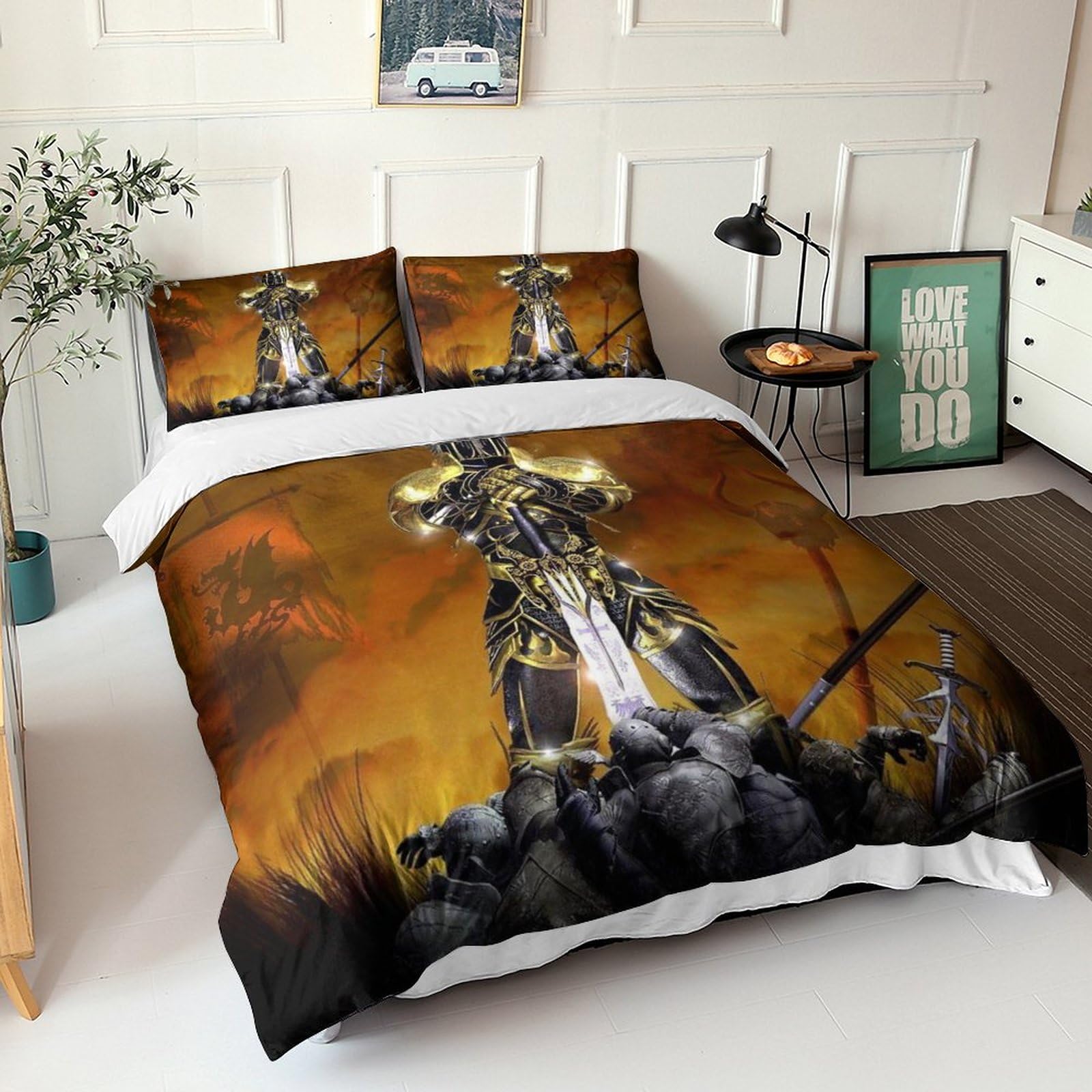 Parure de lit gothique dragon pour transformer l'ambiance de votre chambre à coucher