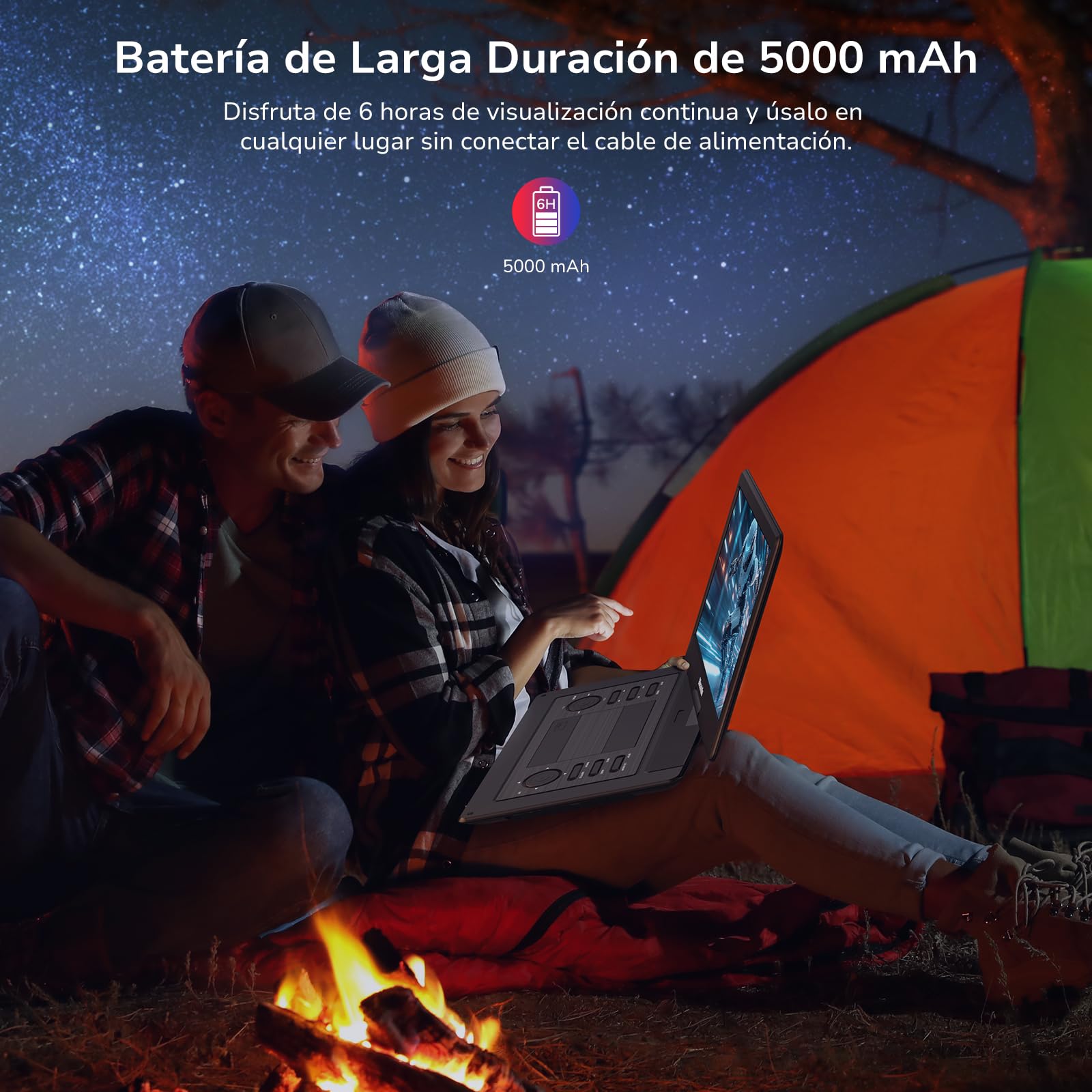 GOnavidio 17,9" DVD Portátil para Coche Niños con HDMI Pantalla Ancha de 16", Reproductor de DVD con Batería Recargable de 6 Horas, Soporta USB/SD, MP4, MKV