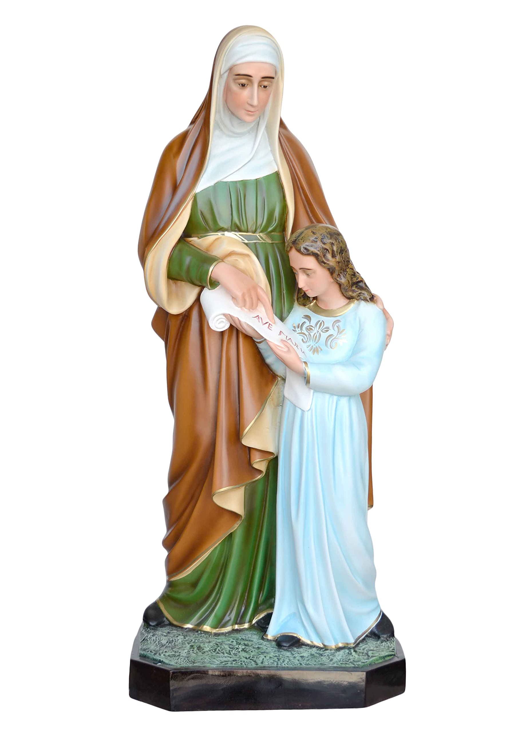 Generico Statua Sant' Anna cm. 98 in resina adatta per interni ed esterni realizzata a mano (occhi dipinti)