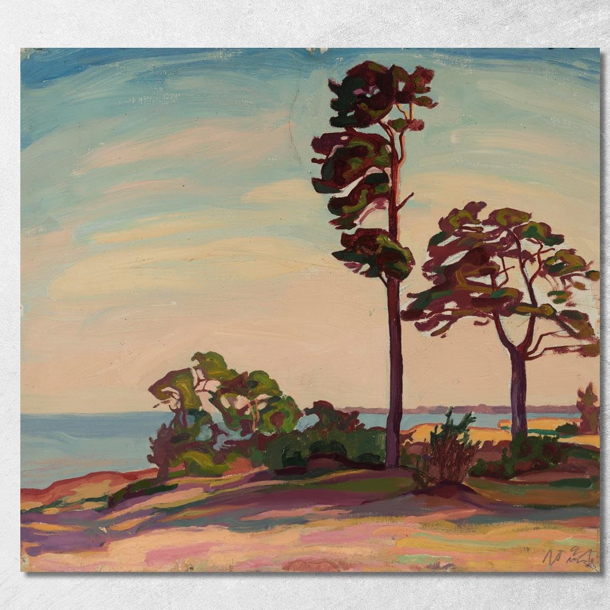 Tableau de Nikolai Triik paysage de Saaremaa décoration murale toile Fine Art encadrée ntr42