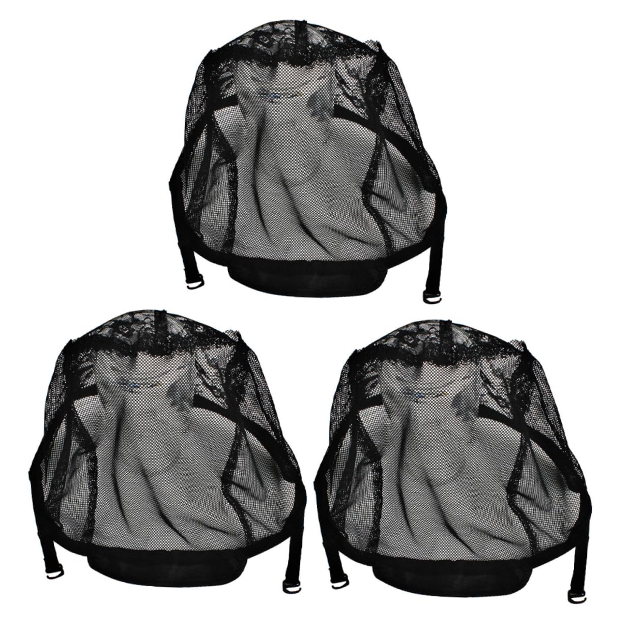 Beavorty 3pcs Elastic Wig Caps for Making Wigs Comfortable and Stretchy Mesh Headwear for Various Head Durable and Lightweight Design for Special Occasions