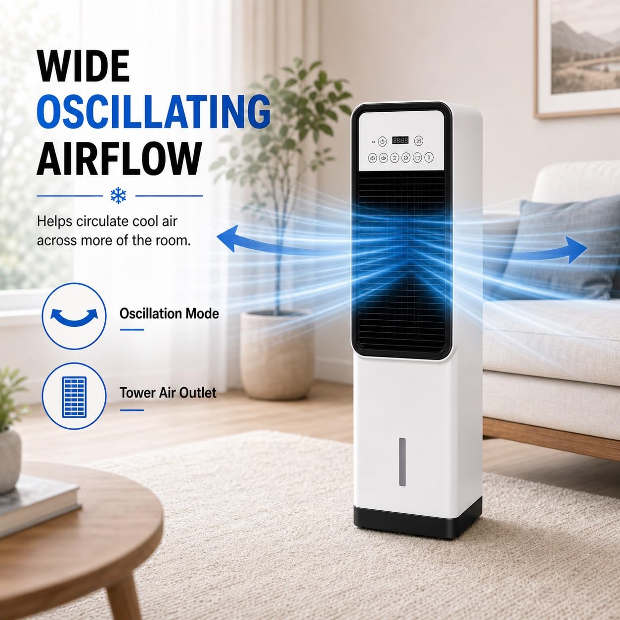 Climatizzatore Portatile 12000 Btu con Telecomando | Materiali Durevoli, Raffreddamento e Riscaldamento Mobile, Funzionamento Efficiente Dal Punto di Vis