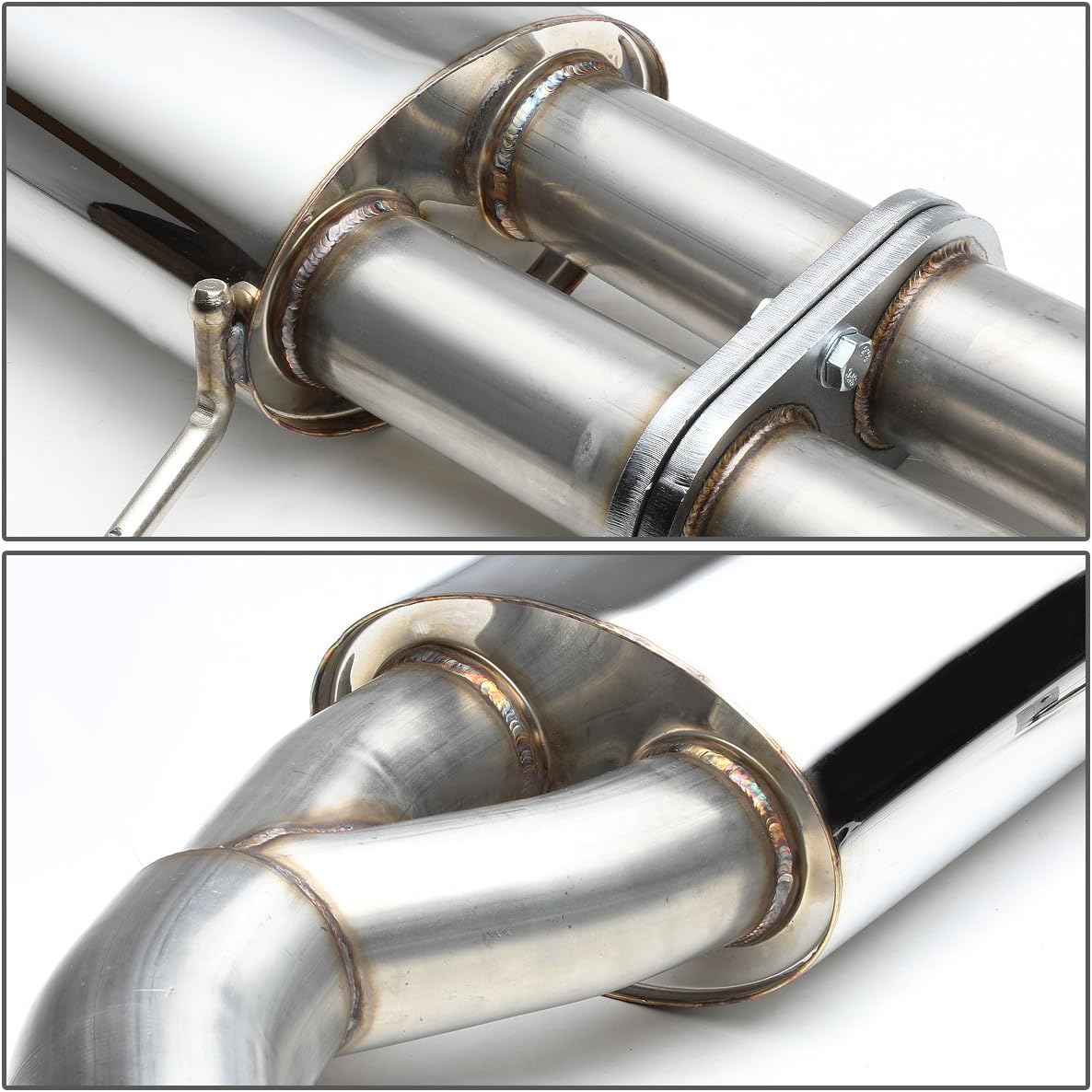 DNA MOTORING CBE-NS13-D Cat Back Exhaust System [Compatible with 89-94 Nissan 240SX]