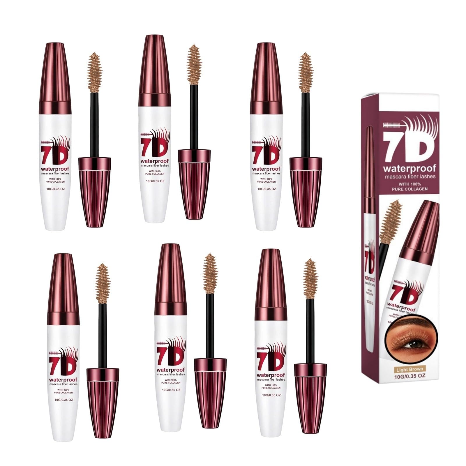 Mascara Volume Imperméable 7D Waterproof Noir Colossal