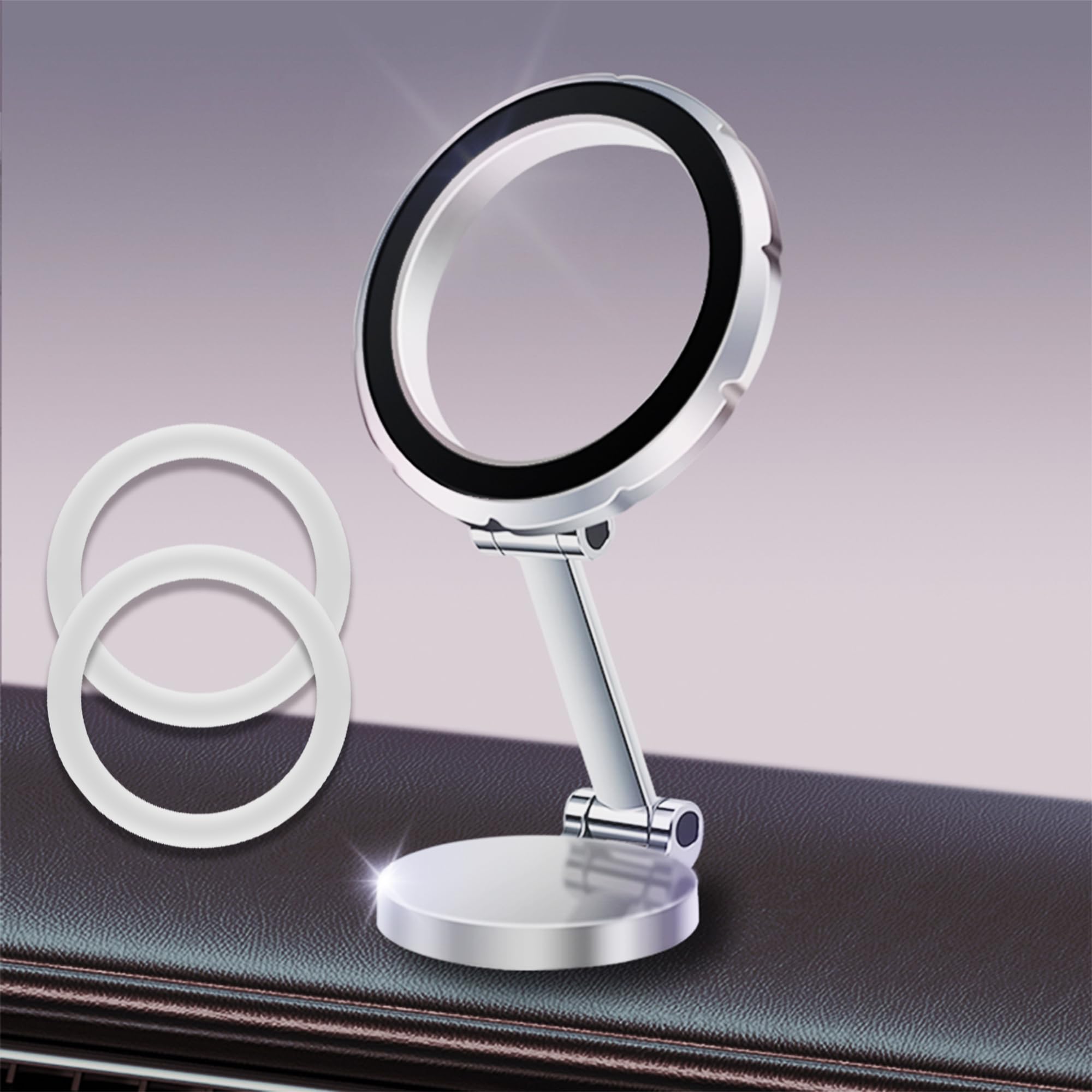 EUTOPIA Compatible Magsafe Car Mount, 360°Rotatable Magnetic Phone Holder for Car Dashboard,Universal Car Mobile Holder for iPhone 16/15/14/13/12,Samsung,Stable Phone Mount for Car,Strong N52 Magnets