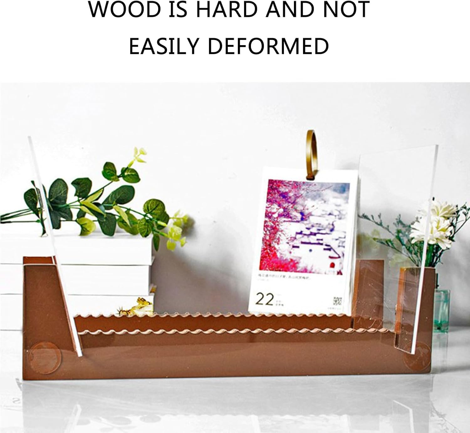 PURPLELILY レコードホルダー 木製ベース ホームデコレーション  