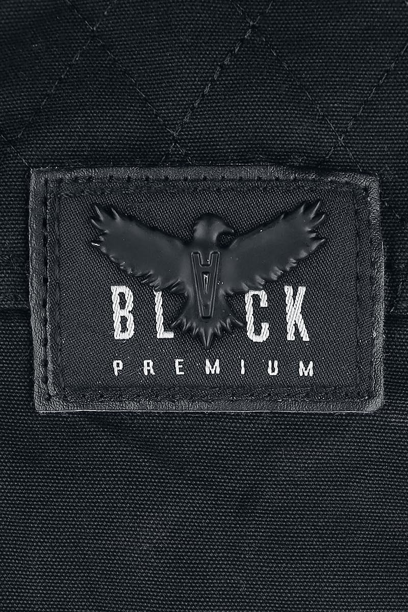 Black Premium by EMP Hombre Chaqueta de invierno negra