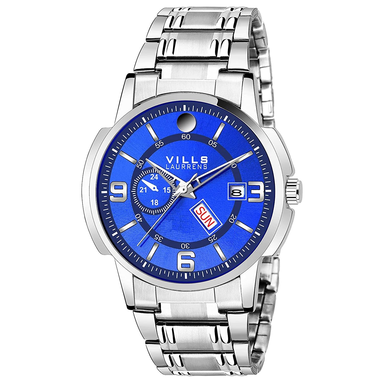 VILLS LAURRENS VL-1193 Admirable Blue Day and Date Dial Analogue Watch for Men and Boys (B07PNPQWT3) Amazon Price History, Amazon Price Tracker