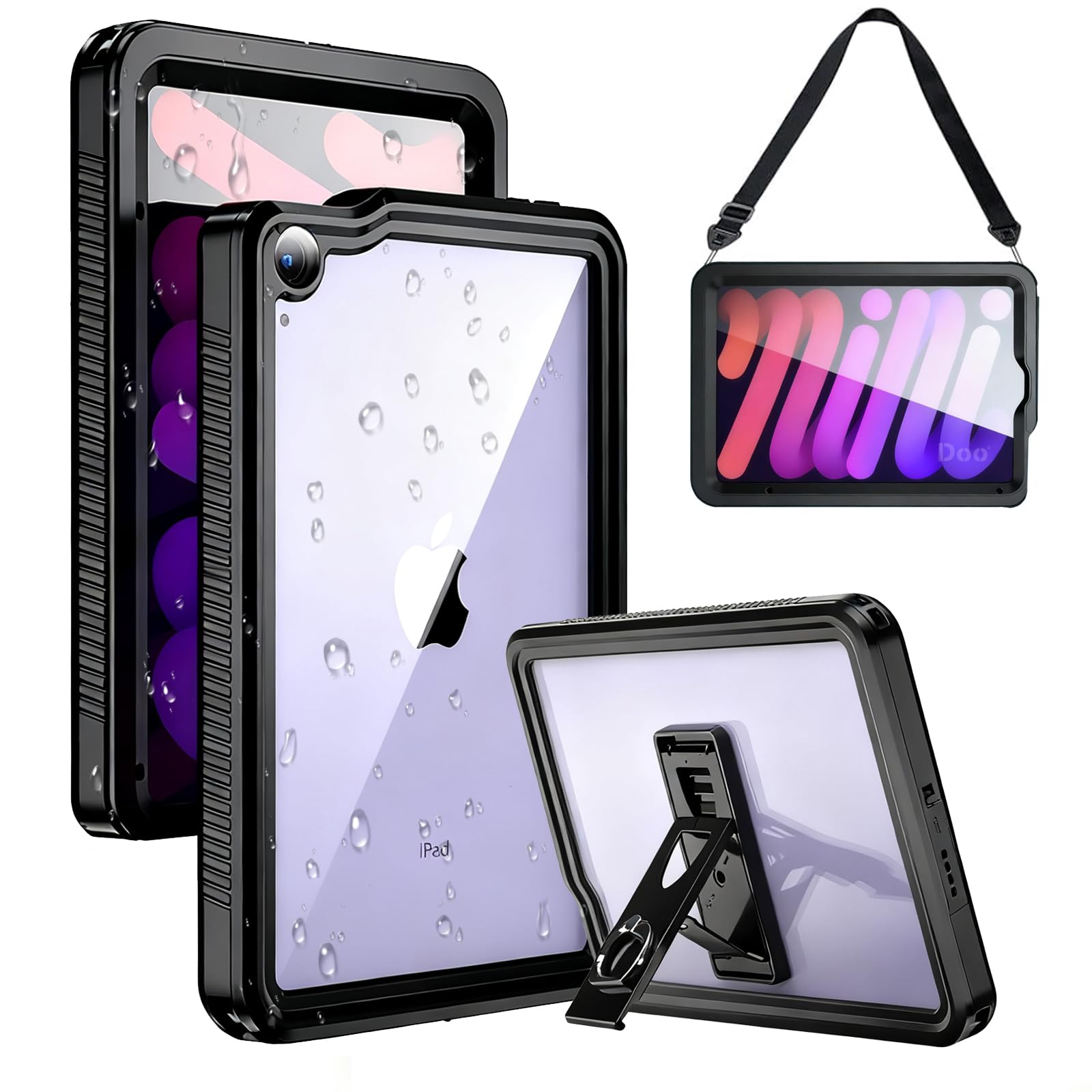 Amazon.co.jp: Doo 軽量型 iPad mini 6/7(A17 Pro)用 完全防水ケース