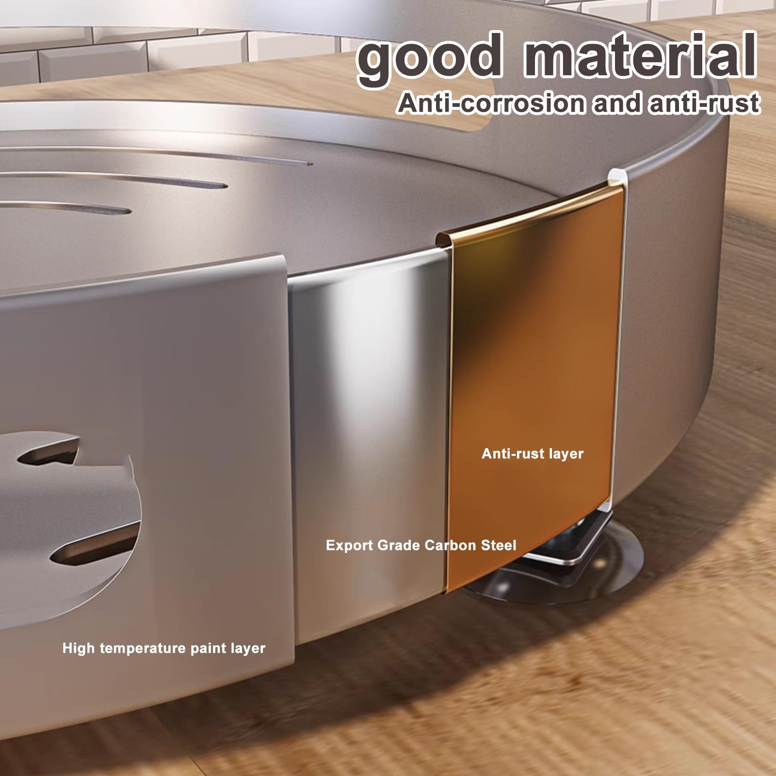 Tocadiscos giratorio para especias, organizador giratorio antideslizante para armario, despensa, baño o mesa, solución de ahorro de espacio para la organización de la cocina