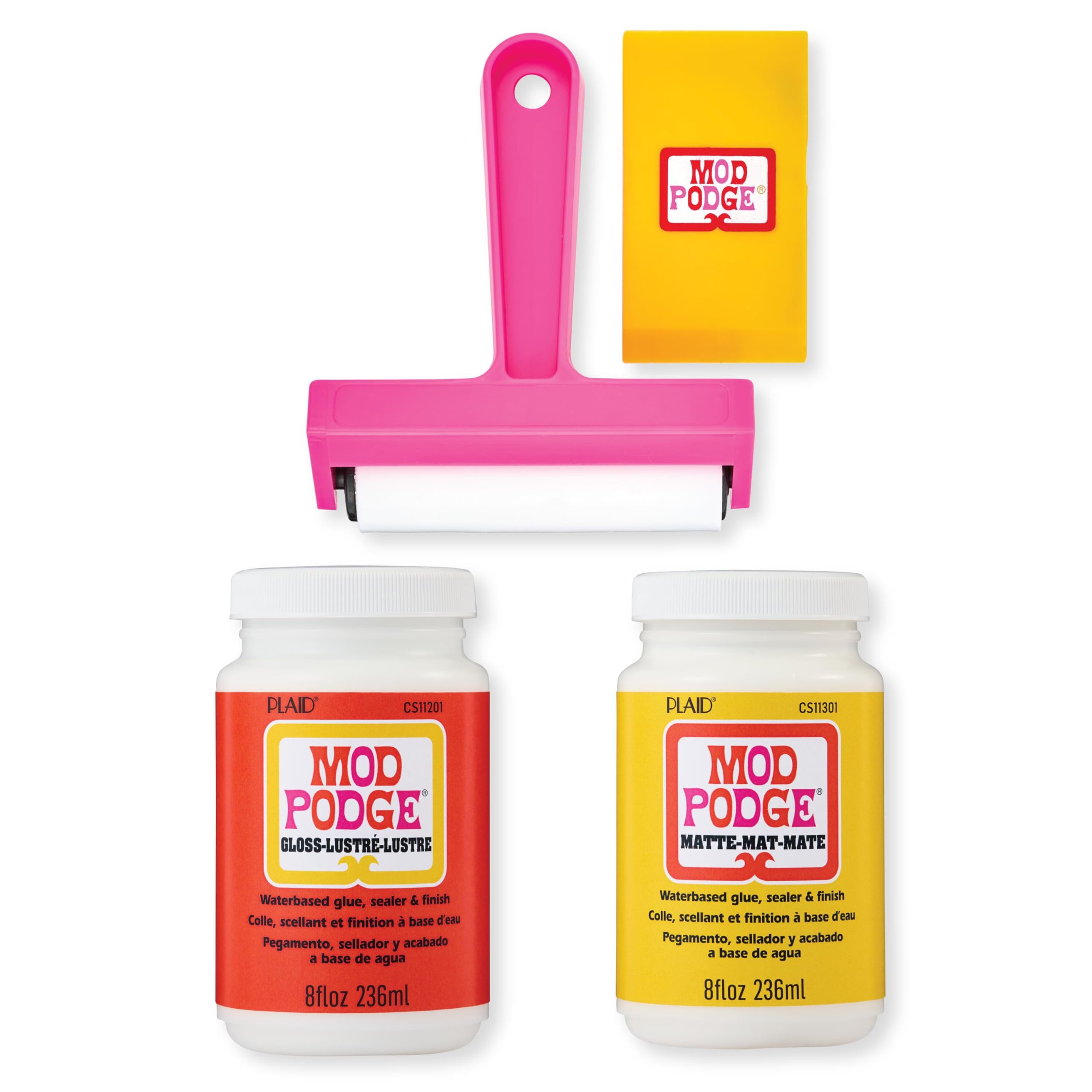 Mod Podge, Matte and Gloss Decoupage Kit, Includes Brayer and Squeegee, Perfect for DIY Arts and Crafts Projects