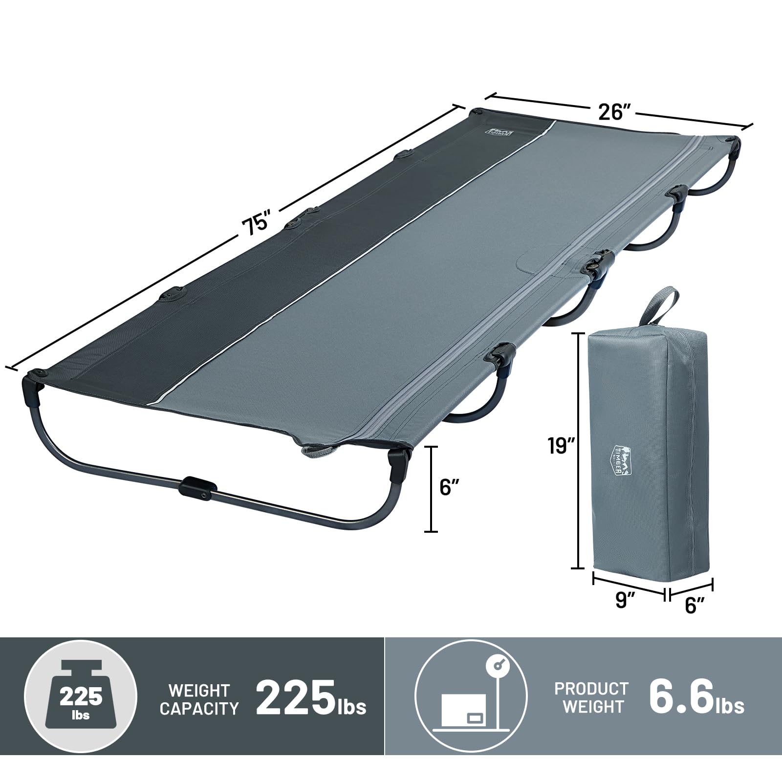 Amazon.com: Timber Ridge 20-Second Quick Set-Up Camping Cot