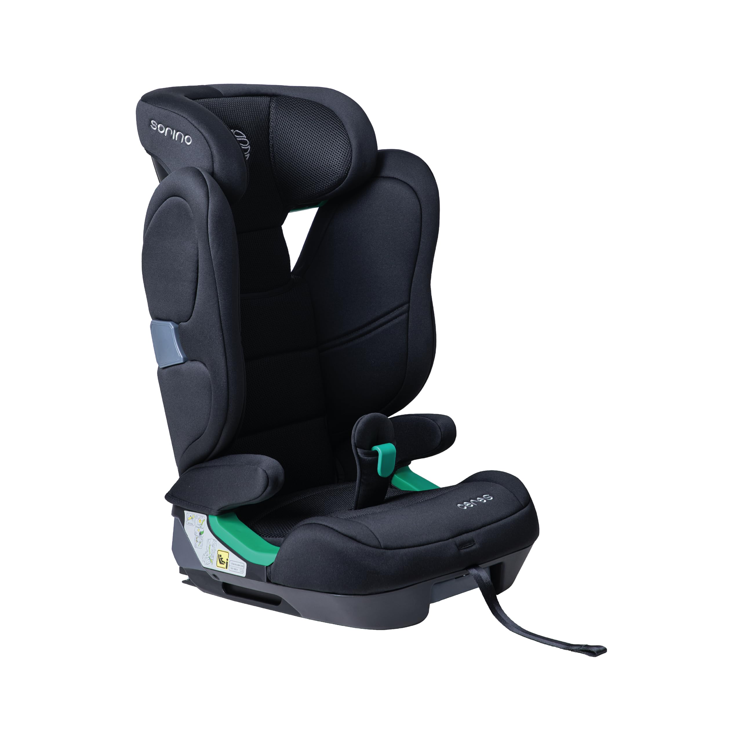FOTELIK SAMOCHODOWY SORINO CERES ISOFIX I-SIZE 15-36KG 100-150 CM BLACK