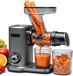 NEWBULIG Cold Press Juicer, Slow Masticating with 5.9" Feed Chute