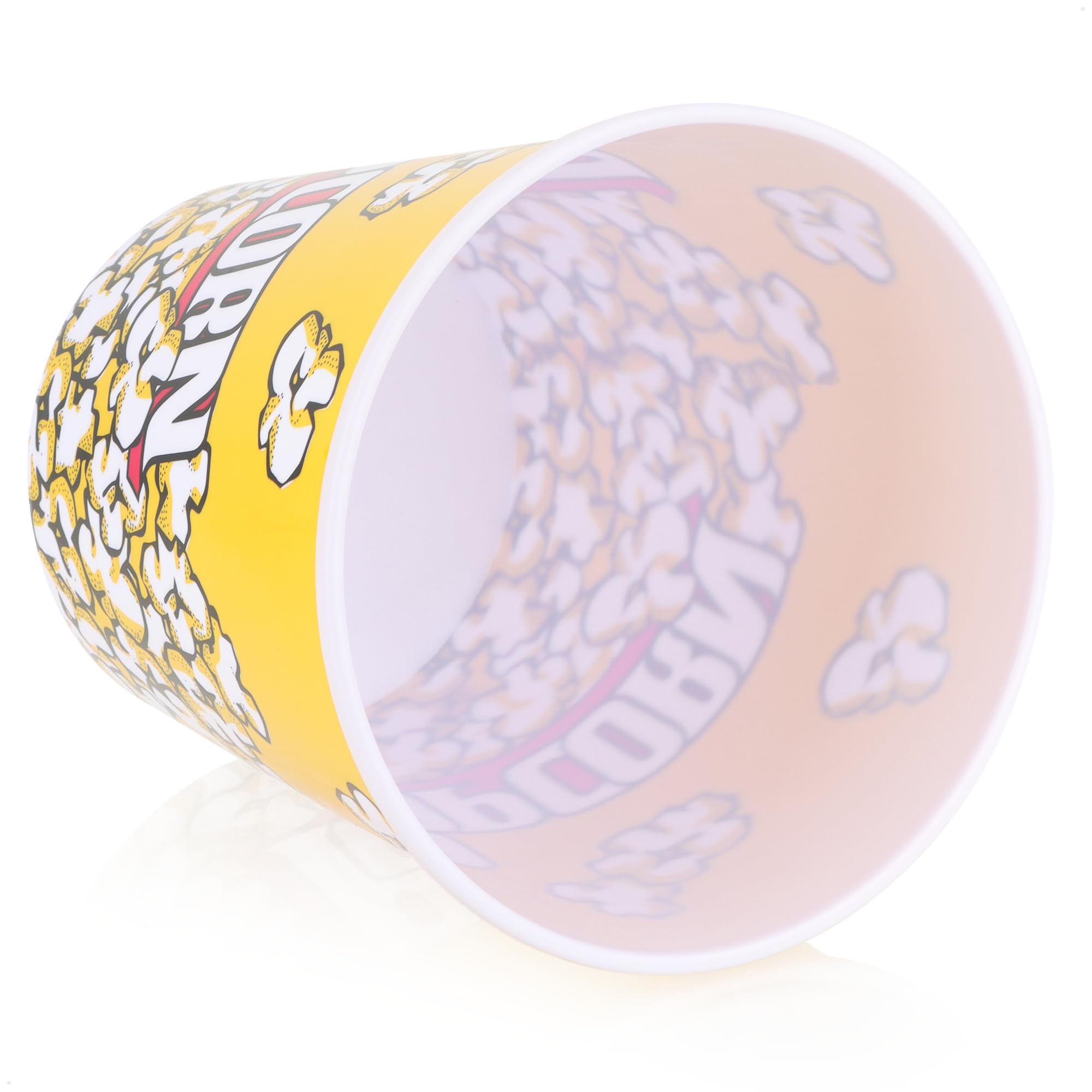 COM-FOUR® 8x wiadro na popcorn XL, miska na popcorn, kubek na napoje | maly kubek na popcorn na idealny wieczór filmowy w domu - 2,8 litra