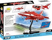 Vista 2 de COBI Armed Forces BAe Hawk T1 RED Arrows - Juego de construcción de aviones, 389 piezas