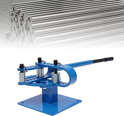 Dobladora manual de tubos, dobladora compacta de metal de 7 troqueles, Tubería de dobladora de tubos de acero y cobre de metal, Banco de barra plana