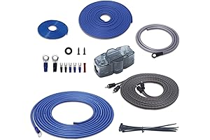 Skar Audio SKA-4R Complete 4 Gauge CCA Car Amplifier Wiring Installation Kit...