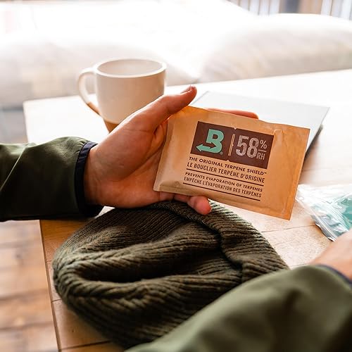 Miniatura 2 de Boveda Paquetes de control de humedad bidireccional 58% para almacenar 1 libra – Tamaño 67 – Paquete de 4 – Absorbentes de humedad para contenedores