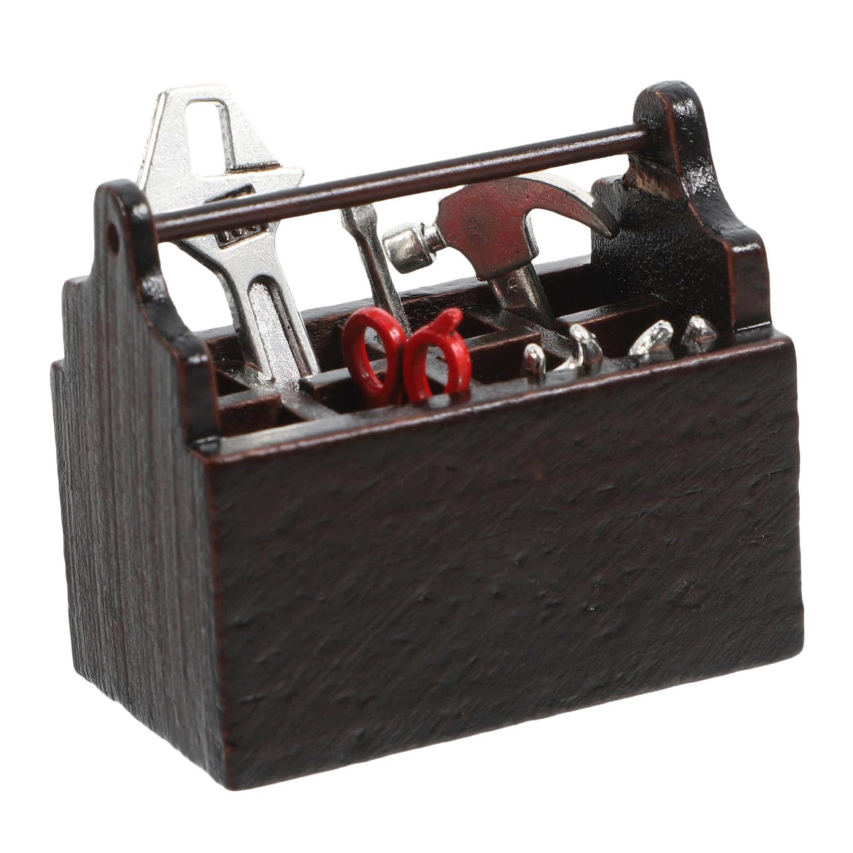 VANZACK 2 Sets Realistic Mini Ratchet Wrench Boys and Girls Toolbox DIY Use Model Mini Furniture Toy Photo Prop for