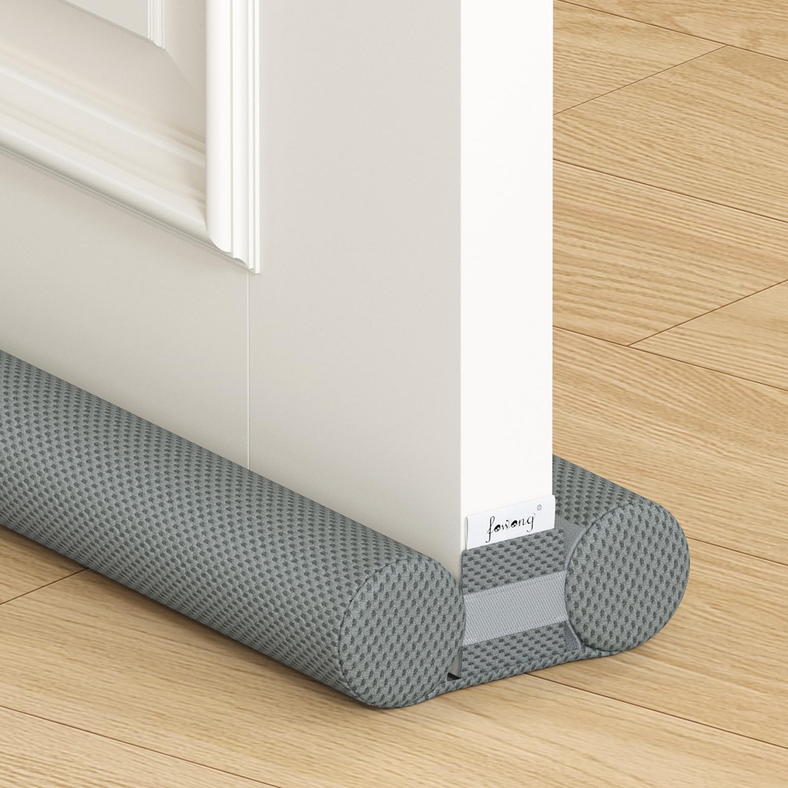 fowong Door Draft Stopper 36 Inch Adjustable Draft Stopper for Bottom of Doors, 30" to 36" Soundproofing Noise Blocker Cover Gap up to 1.5", Grey