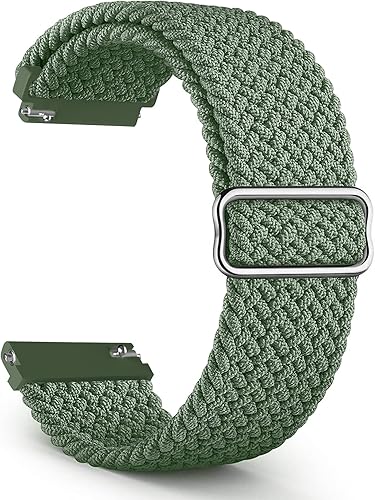 Band4u Correas de reloj deportivas de nailon suave de 0.866 pulgadas compatibles con Samsung Galaxy Watch 1.811 inSamsung Galaxy Watch 3 1.772