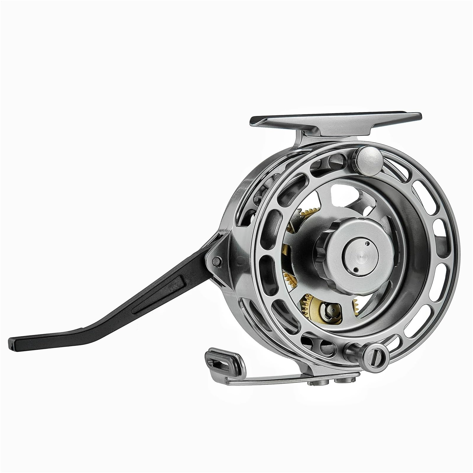 Mulinello,Mulinello Pesca Mulinello da Pesca a Mosca Automatico in Alluminio Lavorato CNC, Diametro Esterno 75 mm, Grande argano for la a NINFA in Acqua Dolce