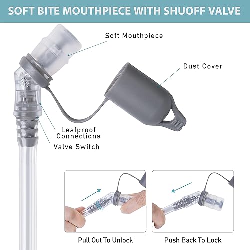 Miniatura 3 de N NEVO RHINO Bolsa de hidratación 2L-3L, depósito de agua para mochila de senderismo, bolsa de almacenamiento de agua a prueba de fugas, bolsa de