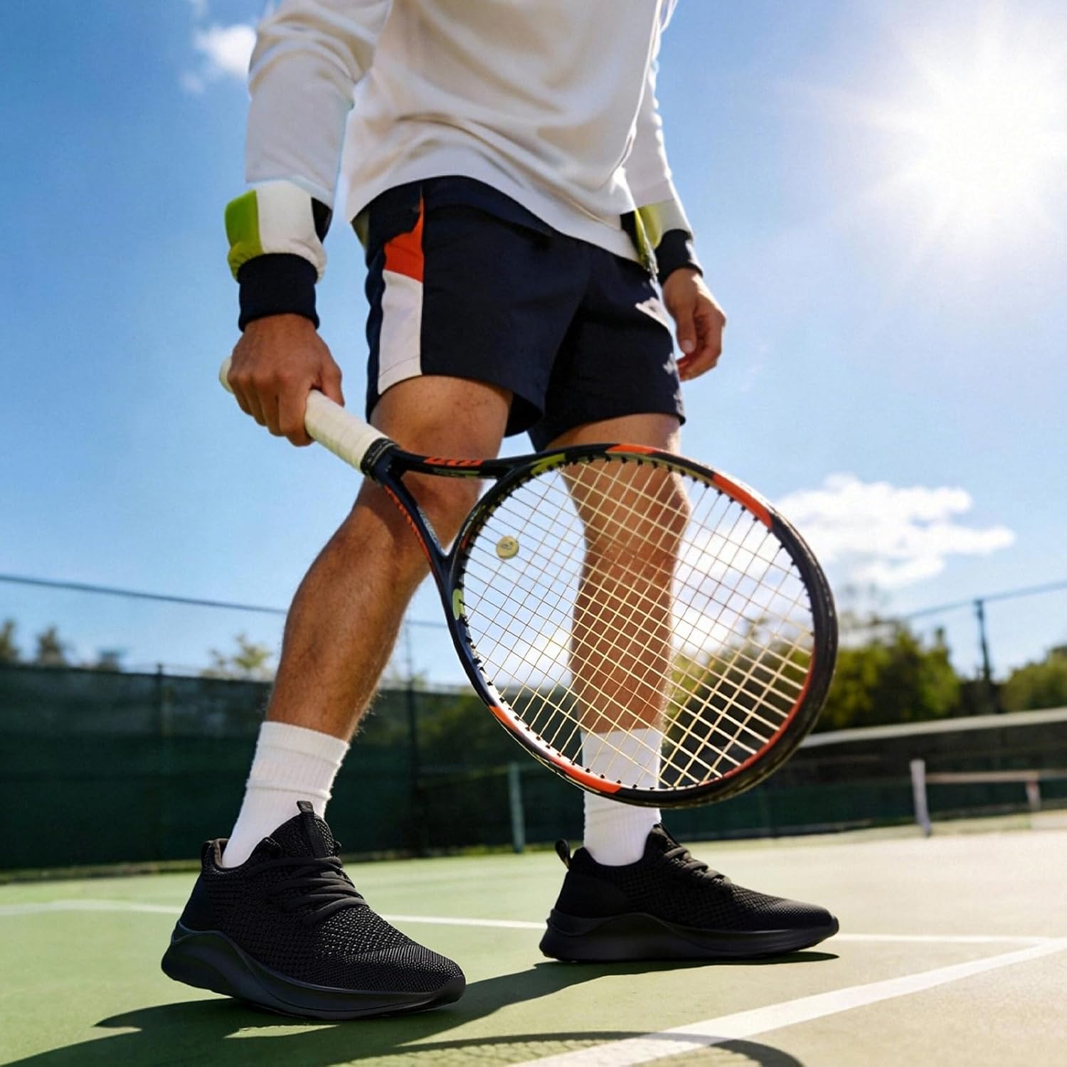 CDLHHM Womens Mens Running Shoes Slip On Tennis Sneakers Walking Workout Athletic Lightweight Non Slip Gym Sports Fashion Casual Shoes - Image 2