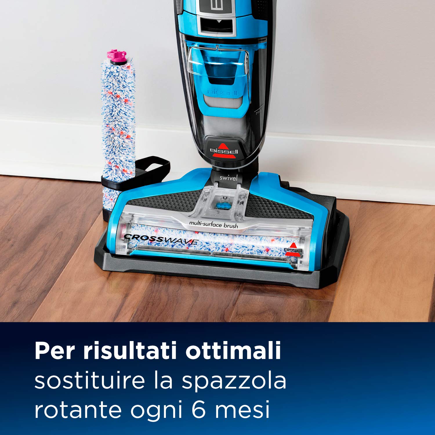 BISSELL CrossWave Accessori Set Confezione Valore | 2 x Rullo Spazzola Multi-Superficie | 2 x Filtro | Originale 1 x 1L Detergente Multi-Superficie