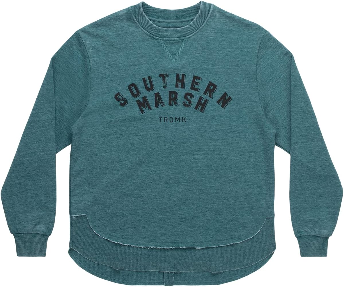 Southern Marsh Youth's Seawash Rally Round Bottom Sweatshirt – Classic Comfortable Outerwear