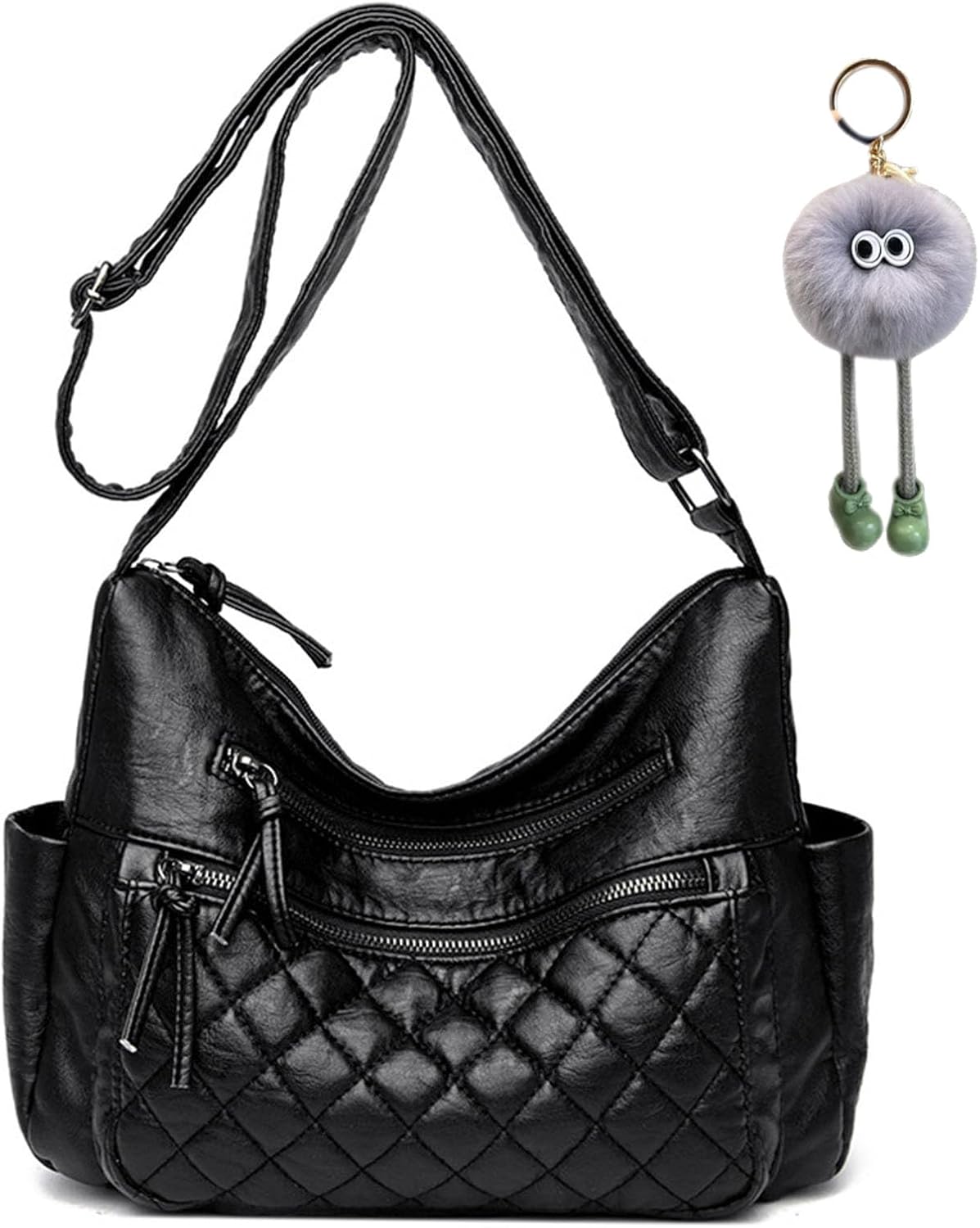 Cross Body Purses Bag for Women Medium Crossbody Bags Trendy Multi Pockets Shoulder