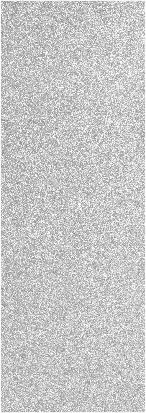 TRIXES Silver Glitter Permanent Adhesive Vinyl Roll 135cm x 44cm - Image 4
