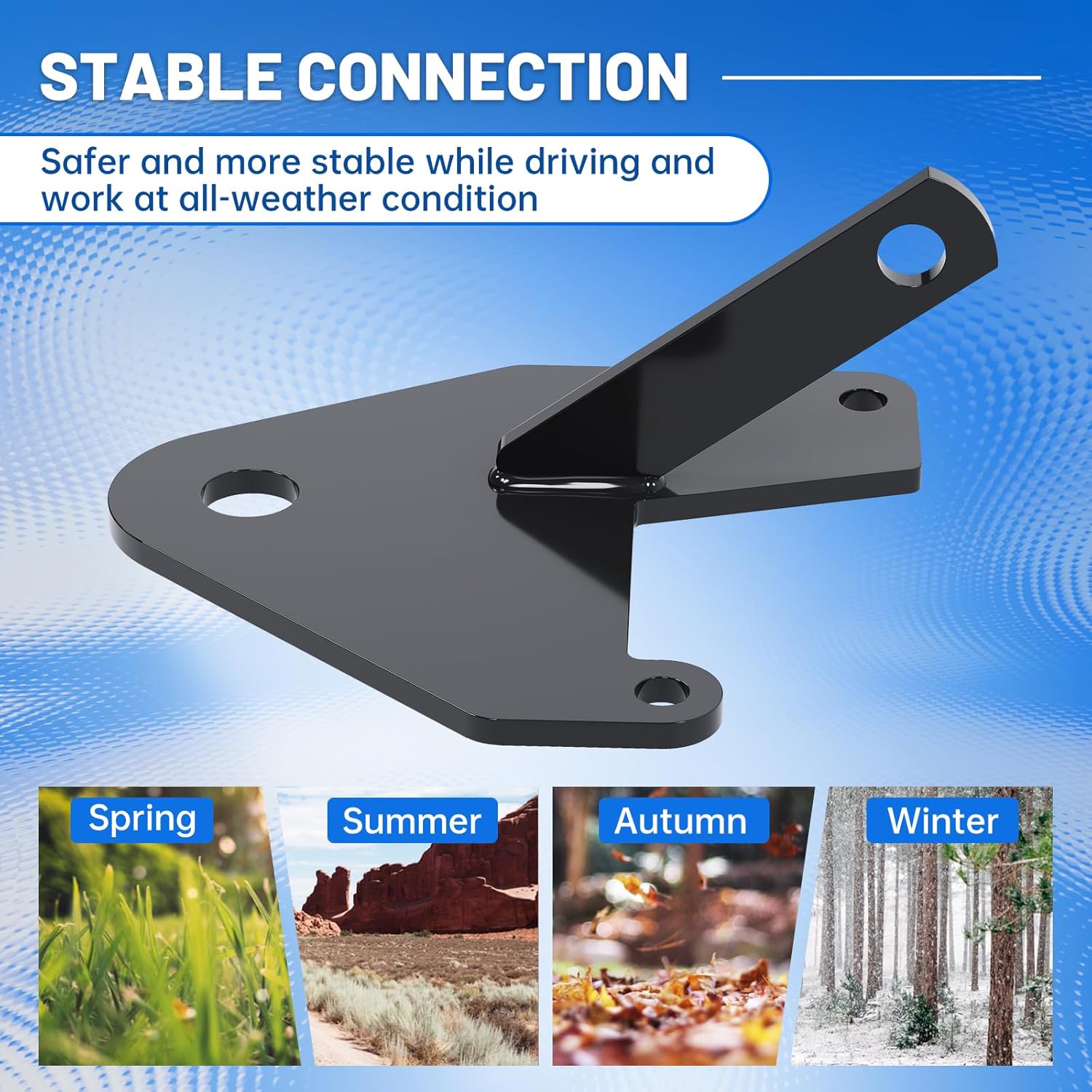 ECOTRIC Trailer Hitch Receiver Ball Mount 3/4" Compatible with 1997-2023 Honda Recon 250 TRX250 ATV Trailer Hitch Heavy Duty