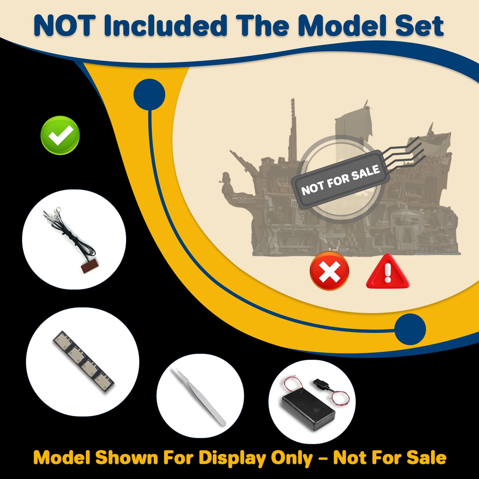 LocoLee Led Light Set Compatible with Lego 21363 The Goonies Decoration Led Decoration Lighting Kit Compatible with Lego 21363 Ideas Building Blocks Model,Only Lights Set,No Model - Image 2