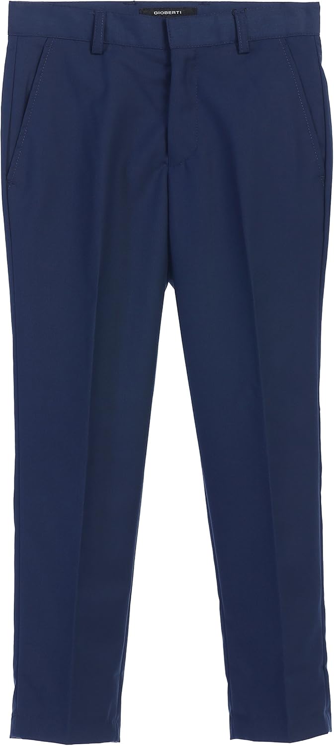 Gioberti Boys Flat Front Dress Pants - Image 3
