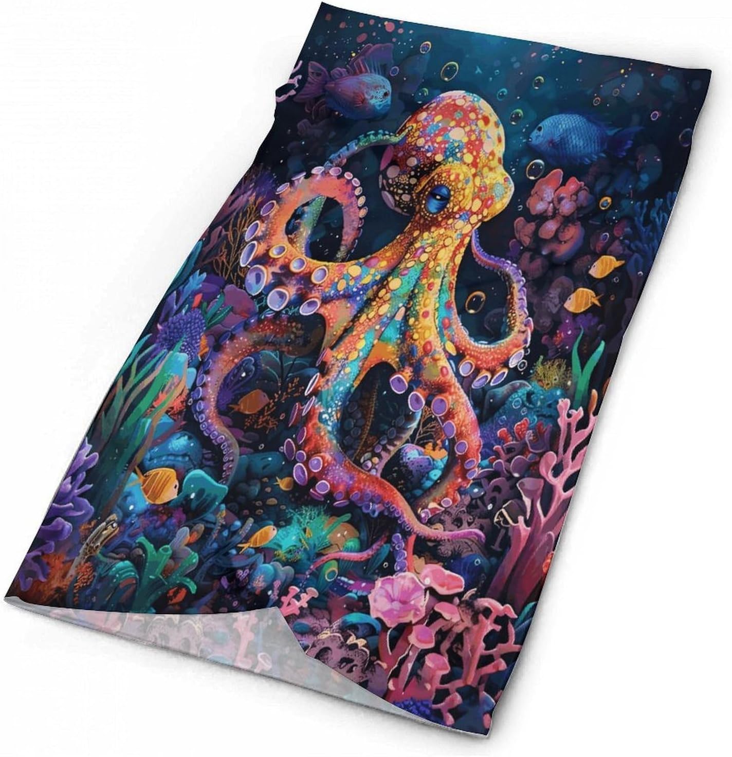 Colorful Octopus Neck Gaiter Cooling Face Mask for Men Women image 2