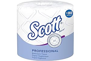 Papel Scott 2-Ply Standard Roll Toilet Paper for a Comfy, Hygienic Bathroom Experience